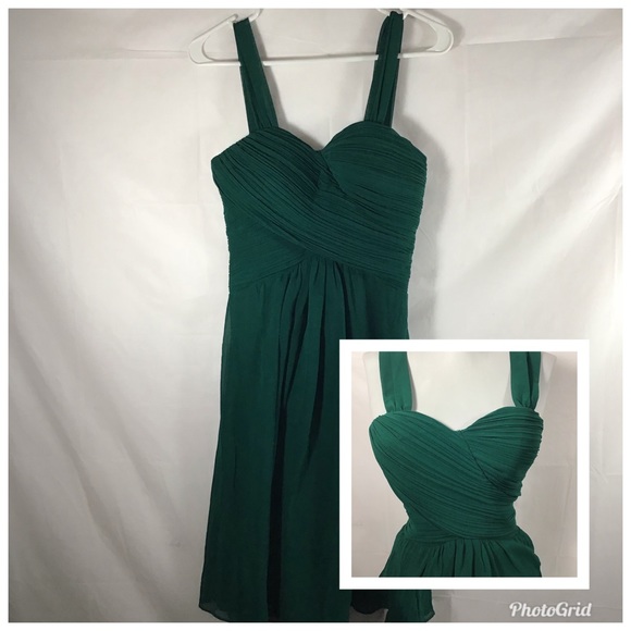 Ever Pretty Emerald Green Ruched Bust Cocktail Dress NWT - Picture 4 of 9